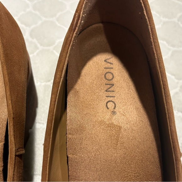 Vionic Willa Wedge Loafer Women’s Size 10. Toffee. Water Repellant Suede Upper - Picture 3 of 12